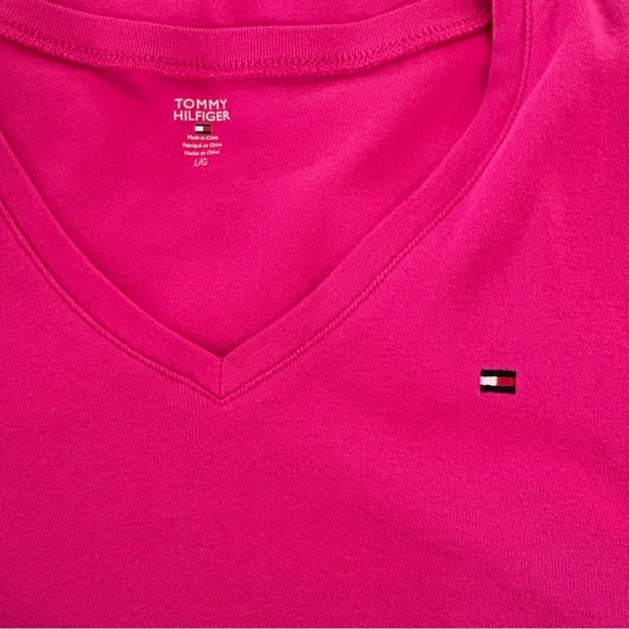 Tommy Hilfiger & Jones Sport Short Sleeve Tee Shirt Set Women M & L Purple Pink - Picture 15 of 15